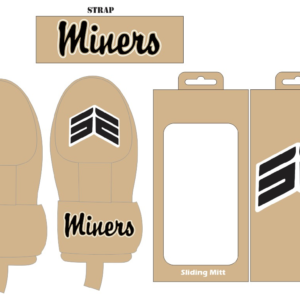 SE Athletics Miners Gold Sliding Mitt