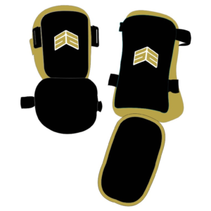 SE Athletics Black/Gold Leg and Elbow Guard Combo