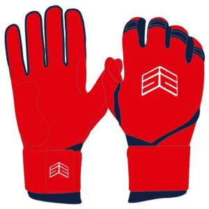 SE Athletics Impact Red Batting Gloves