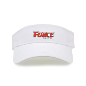 GB464 Cotton Twill Visor Force Elite White