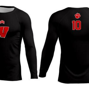 SE Sublimated Long Sleeve Compression Whitwell Black