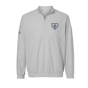 Adidas A705 Half Zip Woven Pullover Team Impact Grey/Navy