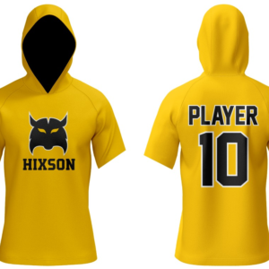 SE Sublimated Short Sleeve Hoodie Hixson Wildcats Yellow