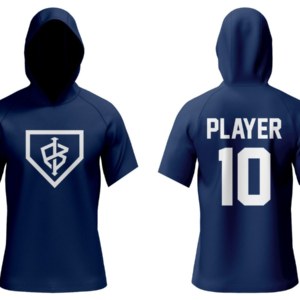 SE Sublimated Short Sleeve Hoodie Team Impact Navy