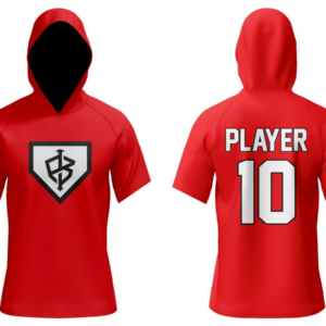 SE Sublimated Short Sleeve Hoodie Team Impact Red