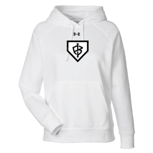 Under Armour Women's Rival Fleece Hoodie Team Impact White