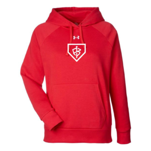 Under Armour Women's Rival Fleece Hoodie Team Impact Red