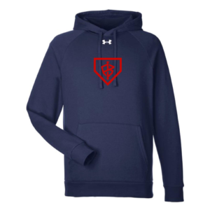 Under Armour Men's Rival Fleece Hoodie Team Impact Navy/Red