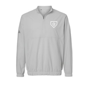 Adidas A705 Half Zip Woven Pullover Team Impact Grey/White