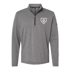 Adidas A401 Lightweight 1/4 Zip Team Impact Black Heather