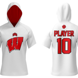 SE Sublimated Short Sleeve Hoodie Whitwell White