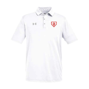 Under Armour Men's Tech Polo Team Impact White/Red