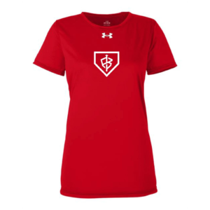 Under Armour Women's Tech Tee Team Impact Red/White