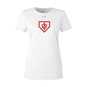 Under Armour Women's Tech Tee Team Impact White/Red